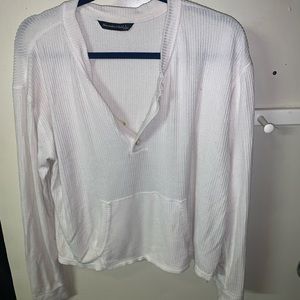 Textured Henley Pullover